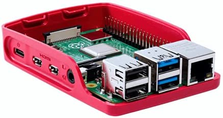 Case 4B oficial Raspberry Pi - rojo y blanco (Case 4B oficial)